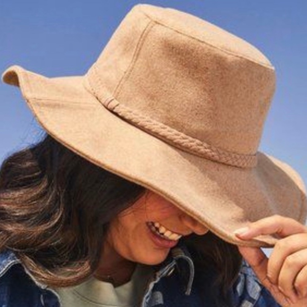 3/$30! ASN Harper Faux Suede Floppy Hat